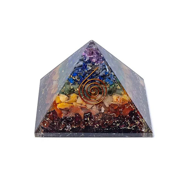 Orgonite pyramide 7 chakras