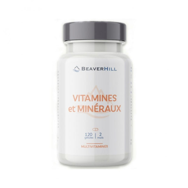 Vitamines et Minéraux Beaverhill, 120 gélules
