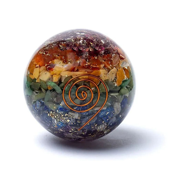 Orgonite Sphère 7 Chakras
