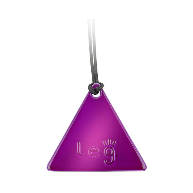 Plaque Tesla Pourpre Triangle Homme 4,5 cm