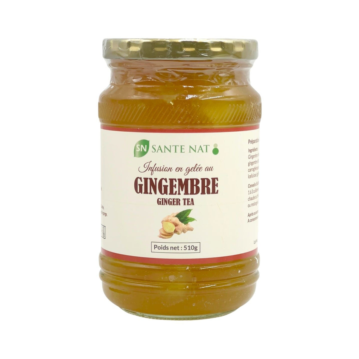 Infusion en gelée au gingembre