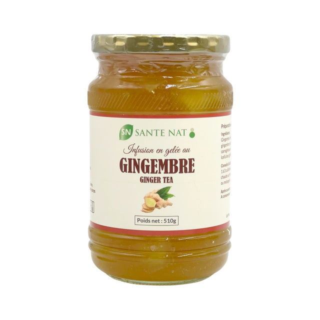 Infusion en gelée au gingembre
