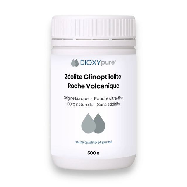 Zéolite Clinoptilolite micronisée 500grs