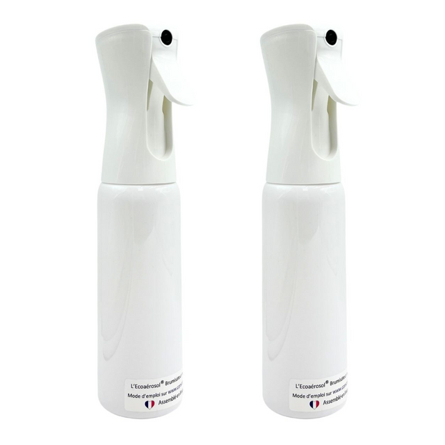 Lot de 2 brumisateurs d'eau rechargeable Ecoaérosol