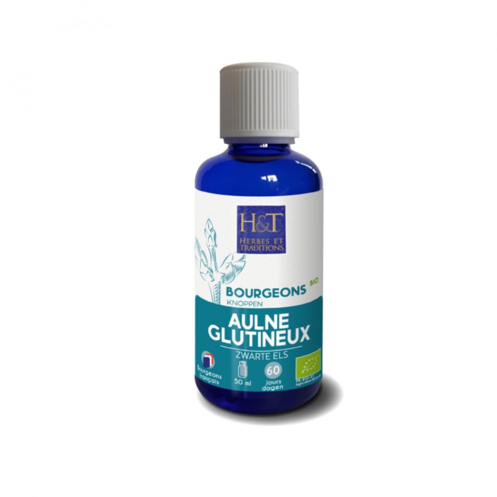 Bourgeons Aulne Glutineux bio Herbes et Traditions, 50 ml