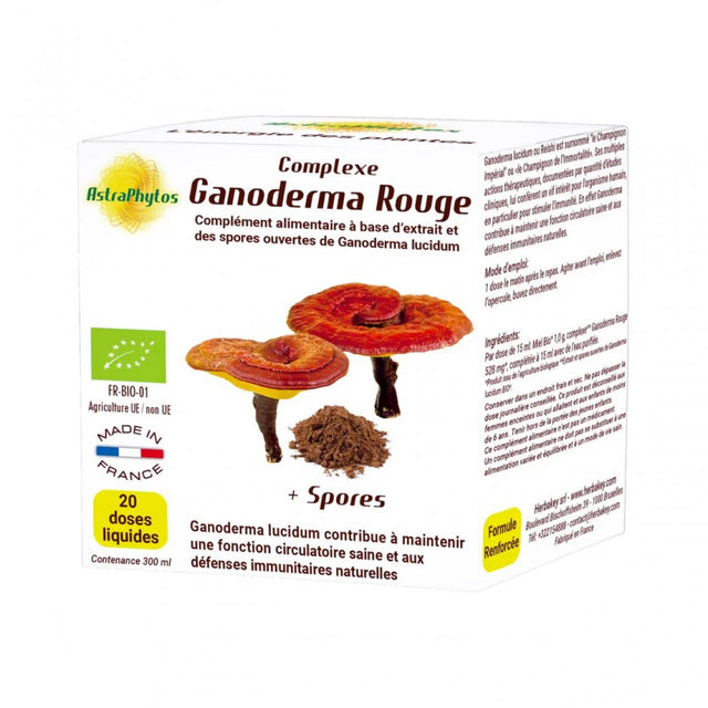 Ganoderma rouge + Spores AstraPhytos, 20 doses liquides