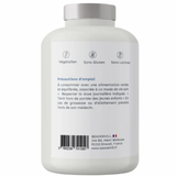 Pilulier de L-Glutamine BeaverHill, 120 gélules végétales en pullulan dosées à 650 mg, fabriqué en France